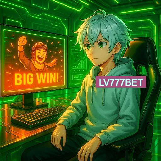 Imagem promocional do app oficial LV777BET destacando a conveniência de jogar cassino online pelo celular ou navegador