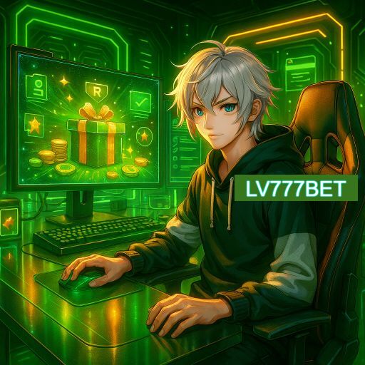 Imagem promocional do app oficial LV777BET destacando a conveniência de jogar cassino online pelo celular ou navegador