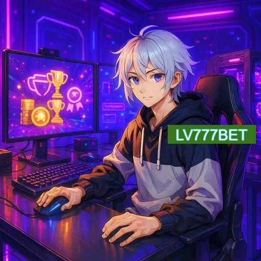 Imagem promocional do app oficial LV777BET destacando a conveniência de jogar cassino online pelo celular ou navegador