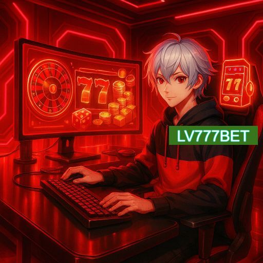 Imagem promocional do app oficial LV777BET destacando a conveniência de jogar cassino online pelo celular ou navegador