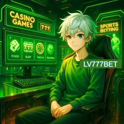 Imagem promocional do app oficial LV777BET destacando a conveniência de jogar cassino online pelo celular ou navegador
