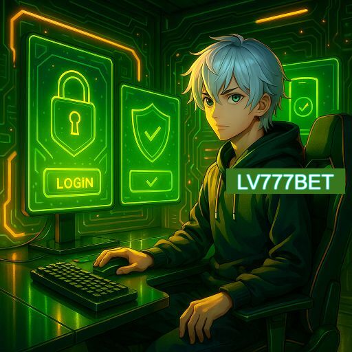 Imagem promocional do app oficial LV777BET destacando a conveniência de jogar cassino online pelo celular ou navegador