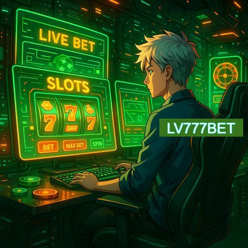 Imagem promocional do app oficial LV777BET destacando a conveniência de jogar cassino online pelo celular ou navegador