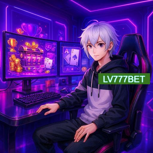 Imagem promocional do app oficial LV777BET destacando a conveniência de jogar cassino online pelo celular ou navegador
